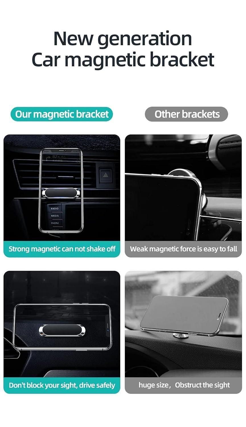 Magnetic Car Phone Holder Mini Strip Shape Stand
